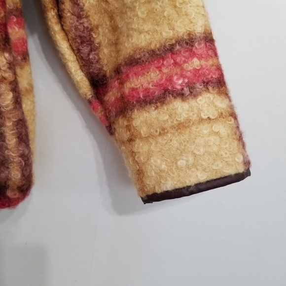 NWT Knox Rose Burgundy Check Print Jacket Size Large - Picture 5 of 12